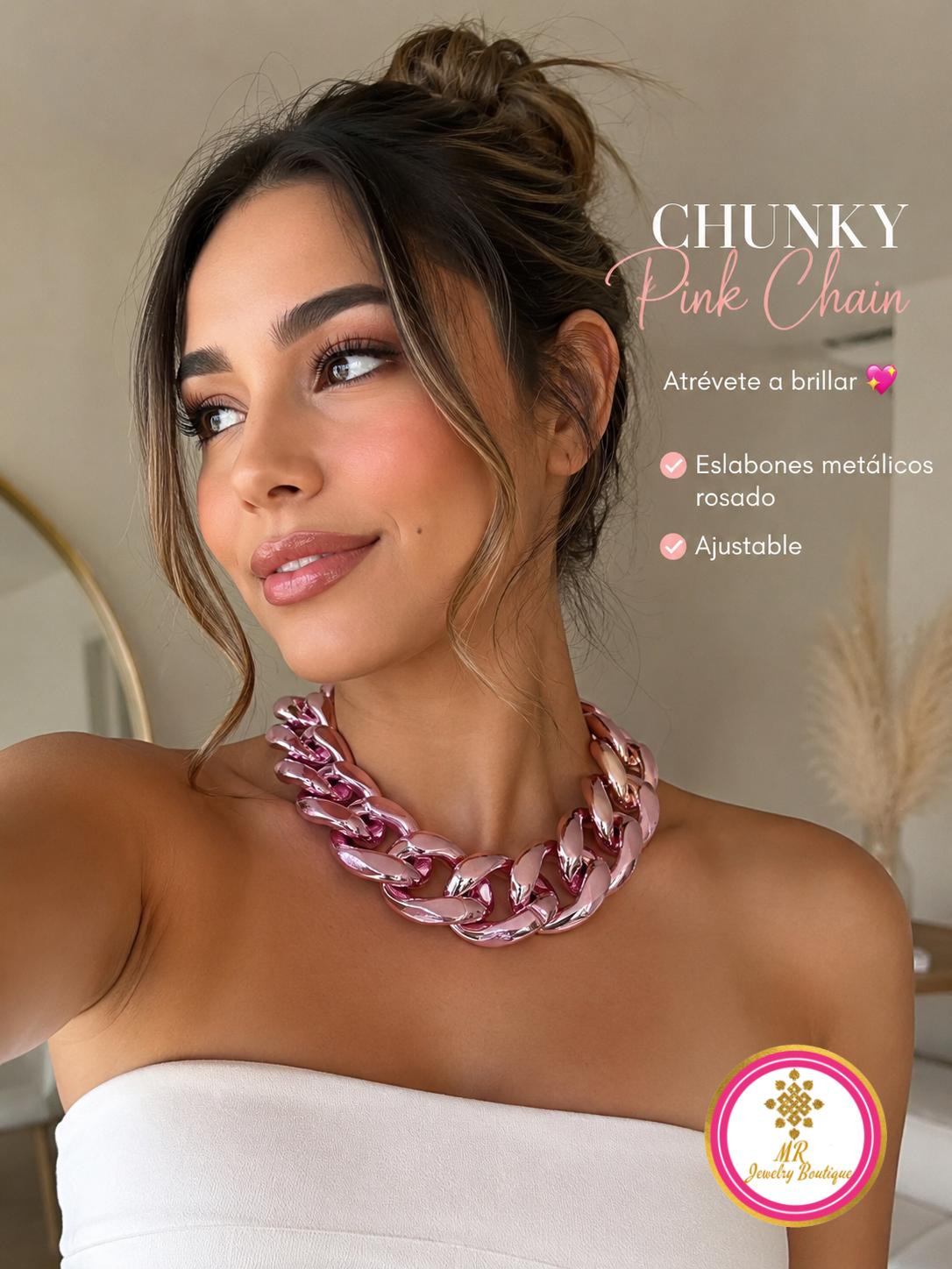 Statement Chain Luxe    Paradise Coral Necklace